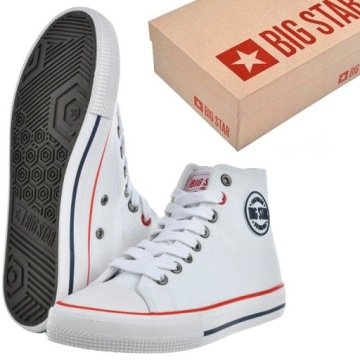Buty Damskie Big Star Wysokie Trampki Tenisówki Sportowe Na Co Dzień
