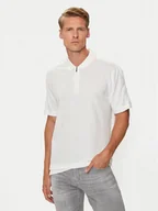 Koszulki męskie - Armani Exchange Polo 6DZFLC ZJM5Z 1116 Biały Regular Fit - miniaturka - grafika 1
