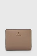 Portfele - Furla portfel skórzany damski kolor beżowy - miniaturka - grafika 1