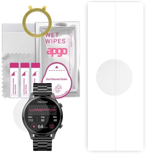 1x folia hydrożelowa ochronna do Noise Halo Plus - apgo Smartwatch Hydrogel Protection Ochrona na ekran smartwatcha