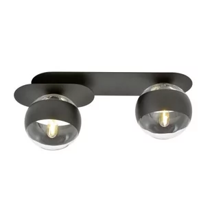Emibig Plaza lampa sufitowa 2-punktowa czarna/stripe 1121/2 - Lampy sufitowe - miniaturka - grafika 1