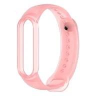 Akcesoria do smartwatchy - Hurtel Zamienna silikonowa opaska pasek do Xiaomi Mi Band 5 różowy - miniaturka - grafika 1