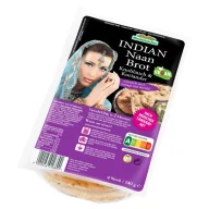 Inne pieczywo - Mestemacher Chlebek indyjski naan czosnek i kolendra 240 g - miniaturka - grafika 1