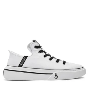 Sneakersy Skechers Snoop One-Boss Life Canvas 251026/WBK Biały - Sneakersy męskie - miniaturka - grafika 1