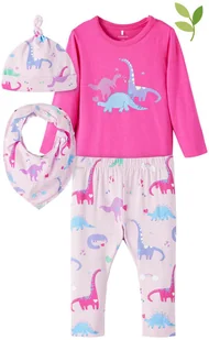 Name It Name it 4-częściowy zestaw "Baba" w kolorze różowym 5715305543095 - Komplety dla niemowląt - miniaturka - grafika 2