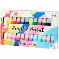 Farby i media malarskie - Nassau zestaw malarski farby akrylowe profesjonalne 24 elementy - miniaturka - grafika 1