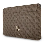 Torby na laptopy - Guess Torba Sleeve GUCS13G4GFBR 13 cali brązowy/brown 4G Big Logo GUE1203BR - miniaturka - grafika 1