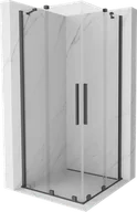 Kabiny prysznicowe - Mexen Velar Duo kabina prysznicowa rozsuwana 90x90 cm, transparent, gun gray szczotkowana - 871-090-090-02-66 - miniaturka - grafika 1