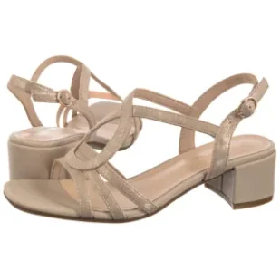 Sandały Złote SK 885 (SL577-a) Sergio Leone - Sandały damskie - miniaturka - grafika 1