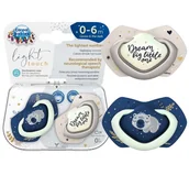 Smoczki uspokajające - CANPOL BABIES SMOCZEK SILIKONOWY SLEEPY KOALA 0-6m 2 szt BOY - miniaturka - grafika 1