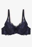 Biustonosze - Granatowy Koronkowy Biustonosz Tonavia - miniaturka - grafika 1