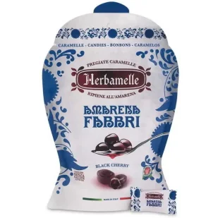 Cukierki z nadzieniem wiśniowym Herbamelle Fabbri 75g - Cukierki - miniaturka - grafika 1