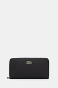 Portfele - Lacoste portfel damski kolor czarny NF2900PK - miniaturka - grafika 1