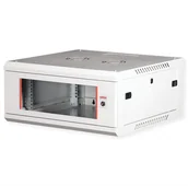 Szafy rack - ROLINE Wandgehouse Basic Plus 48,26cm 19-Zoll 4HE 600x600 BxT grau - miniaturka - grafika 1