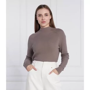 Calvin Klein Sweter | Slim Fit | z dodatkiem wełny - Swetry damskie - miniaturka - grafika 1