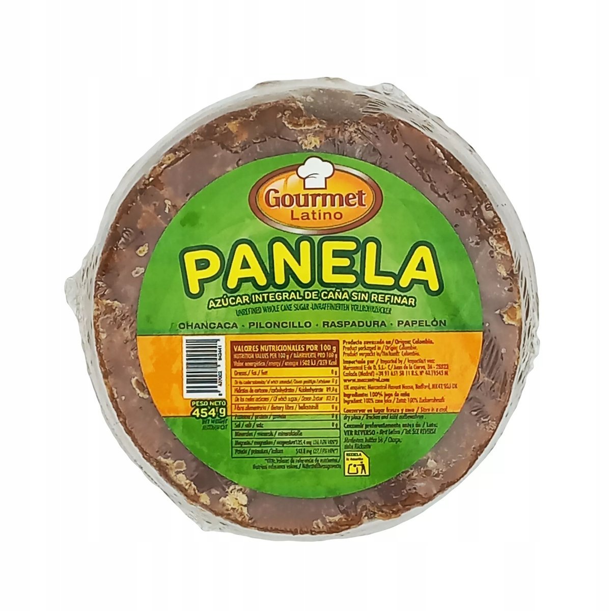 Cukier trzcinowy blok Panela Gourmet Latino 454g