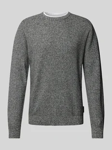 Sweter z dzianiny z efektem 2 w 1 - Swetry męskie - miniaturka - grafika 1