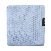 Otulacze - Kocyk otulacz z wełny merino PREMIUM Błękit 90x100, Lullalove - miniaturka - grafika 1