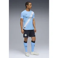 Spodnie sportowe męskie - Męskie szorty Manchester City 25/26 PUMA Deep Navy Team Light Blue - miniaturka - grafika 1