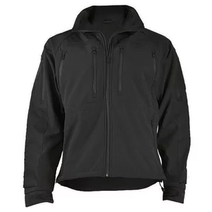 Kurtka turystyczna męska Termoaktywna Mil-Tec SoftShell Czarna - Odzież trekkingowa damska - miniaturka - grafika 1