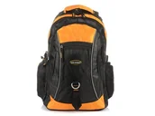 Plecaki - POMARAŃCZOWO-CZARNY Solidny 3KOMOROWY plecak miejski SPORTOWY duży M83 - marka niezdefiniowana - miniaturka - grafika 1
