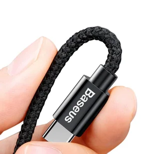 Baseus Small Screw 3.4A inteligentna ładowarka samochodowa 2x USB + kabel USB Typ-C 1m 2A czarny (TZXLD-B01) - Ładowarki samochodowe - miniaturka - grafika 8