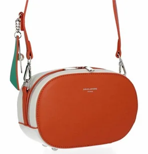 Torebka damska listonoszka David Jones Pomarańczowa/Beżowa - Torebki damskie - miniaturka - grafika 1