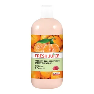 Elfa PHARM POLSKA FRESH JUICE Kremowy żel pod prysznic Tangerine & Awpuhi 500 - Kosmetyki do kąpieli - miniaturka - grafika 2