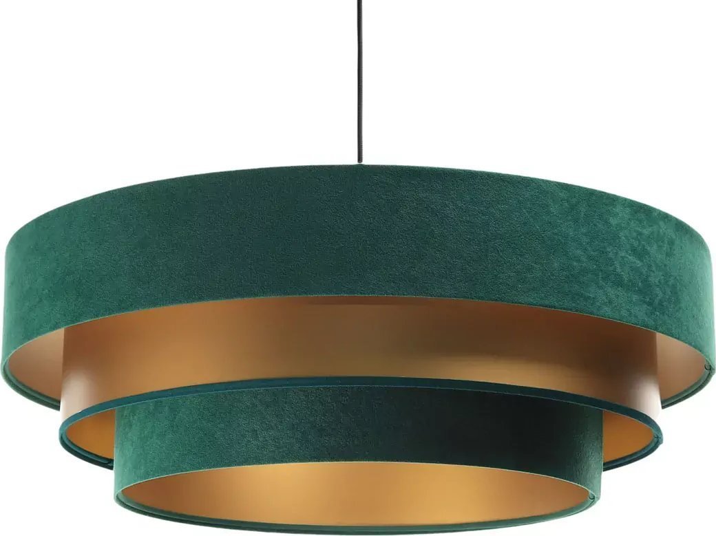 Lampa wisząca Lumes Zielono-złota trzywarstwowa lampa wisząca - S442-Mantra