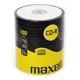Maxell CD-R 700 MB 52x 100 (624037.40) - Nośniki danych - miniaturka - grafika 1