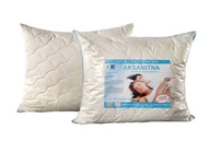 Poduszki dekoracyjne - AMW Aksamitna poduszka antyalergiczna ekri 40x40 AMW KAROPA4040AMW.EKRI - miniaturka - grafika 1