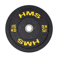 Obciążenia - Hms Talerz olimpijski Bumper Htbr 15kg obciążenie - miniaturka - grafika 1