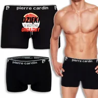 Majtki damskie - Bokserki Czarne Na Prezent DZIĘKI ZA ORGAZMY - XXL - miniaturka - grafika 1