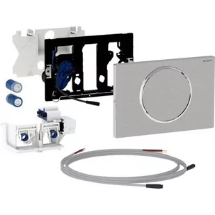 Geberit Sigma zestaw uruchamiający WC elektroniczny stal nierdzewna 115.864.SN.6 - Przyciski spłukujące - miniaturka - grafika 1
