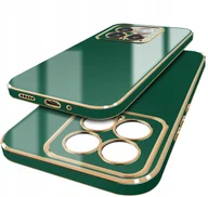 Etui i futerały do telefonów - Etui do Xiaomi 14 GOLD GLAMOUR + Szkło OCHRONNE 9H - miniaturka - grafika 1