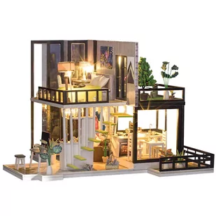 Habarri Habarri Miniaturowy domek Wymarzone Hollywood K033 - Zabawki kreatywne - miniaturka - grafika 1