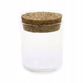 Pojemniki na zabawki - POJEMNIK SZKLANY z korkiem 4,5 x 6cm BUTELECZKA - miniaturka - grafika 1