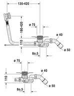 Syfony - Duravit 791226000001000 791226000001000 - miniaturka - grafika 1
