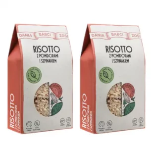Dania Babci Zosi Risotto z pomidorami i szpinakiem Zestaw 2 x 180 g - Dania w proszku - miniaturka - grafika 1