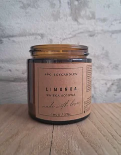 Świeca Sojowa Zapachowa Limonka 120ml 27h - Świece - miniaturka - grafika 1
