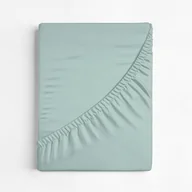 Prześcieradła - Prześcieradło gładkie z gumką, 100x200 cm, miętowe, 50% bawełna. szt. 1 - miniaturka - grafika 1