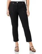 Spodnie damskie - Love Moschino Slim Fit Trousers Damskie Spodnie Casual, Czarny, 34 - miniaturka - grafika 1