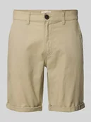 Spodenki męskie - Szorty chinosy z mieszanki lnu - miniaturka - grafika 1
