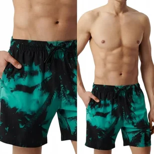 Kąpielówki szorty kąpielowe Atlantic KMB-227 XXL / 52 turkusowy - Kąpielówki męskie - miniaturka - grafika 1