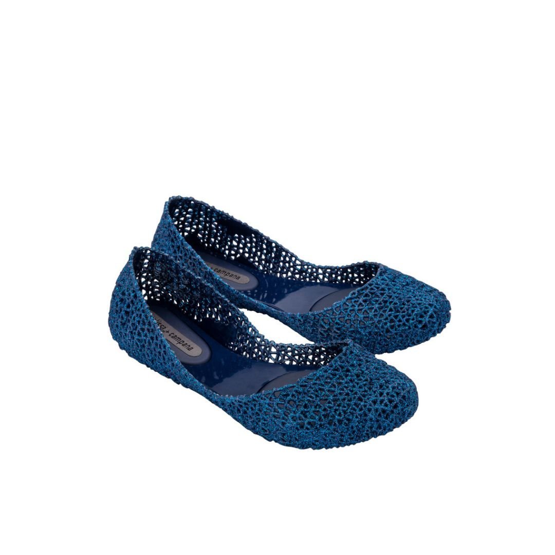 Melissa Campana Papel VII AD Dark Blue Glitter Baleriny Damskie Niebieskie 35/36