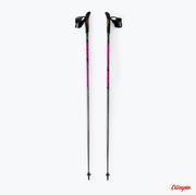 Nordic walking - Kije Nordic Walking Fizan Runner 40% Carbon Pink - miniaturka - grafika 1