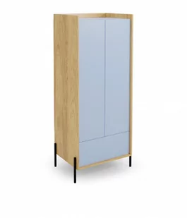Halmar Szafa MOBIUS 2D korpus: hikora naturalna, fronty - niebieski horyzont - Szafy - miniaturka - grafika 1
