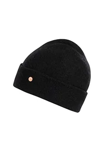 BICKLEY + MITCHELL Women's Cashmere Merino Blend Turncuff Womens 2173-01-12-20 czapka beanie, czarna, jeden rozmiar - Czapki damskie - miniaturka - grafika 1