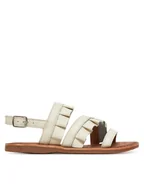 Buty dla dziewczynek - Geox Sandały J Eolie J55BSB 85 C1000 M Biały - miniaturka - grafika 1