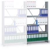 Szafy i regały magazynowe - B2B Partner regał archiwalny z bocznymi ścianami 277029 - miniaturka - grafika 1